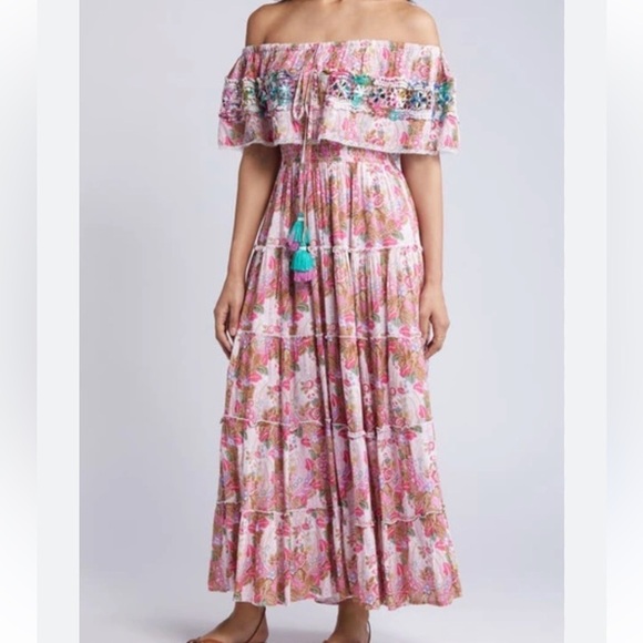 Barok Paris Off the Shoulder Maxi size small - Picture 1 of 5